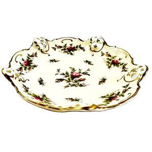 German Rosenthal Bon Bon Dish Kronach Moss Rose Reticulated Vintage Bowl